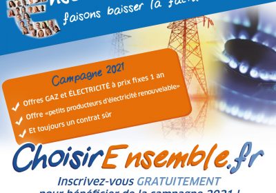 Nouvelle campagne « Energie moins chère ensemble 2021 » – Inscription des consommateurs du 14 juin au 20 septembre 2021