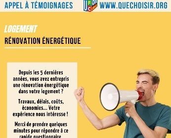 Appel à témoignage Rénovation énergétique