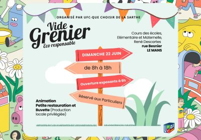 Premier vide-grenier de l’association UFC Que Choisir de la Sarthe