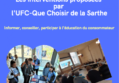 Le catalogue des interventions de l’UFC-Que Choisir de la Sarthe